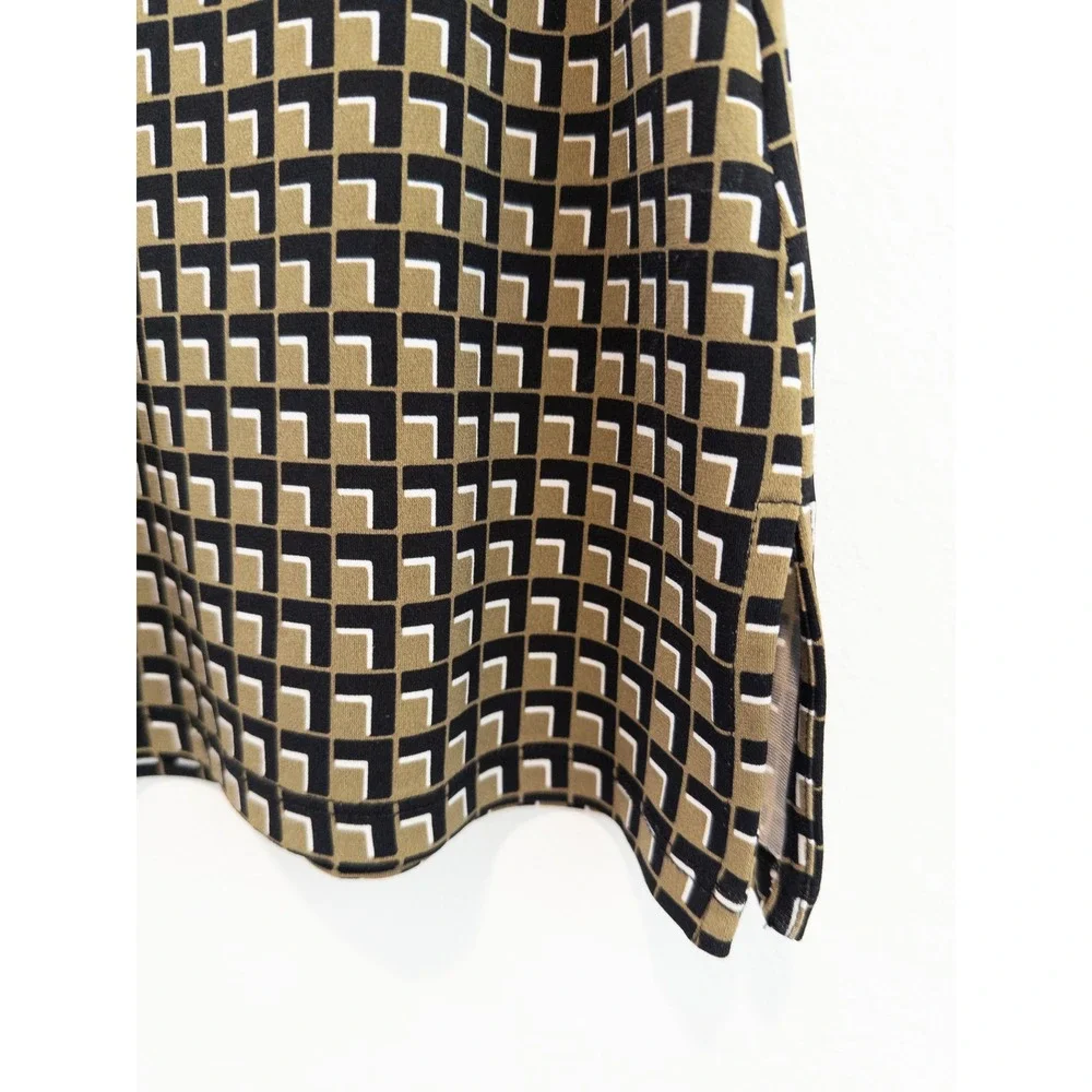 Michael Kors Tank Top Women M Mod Retro Geometric Business Casual Office Chic
